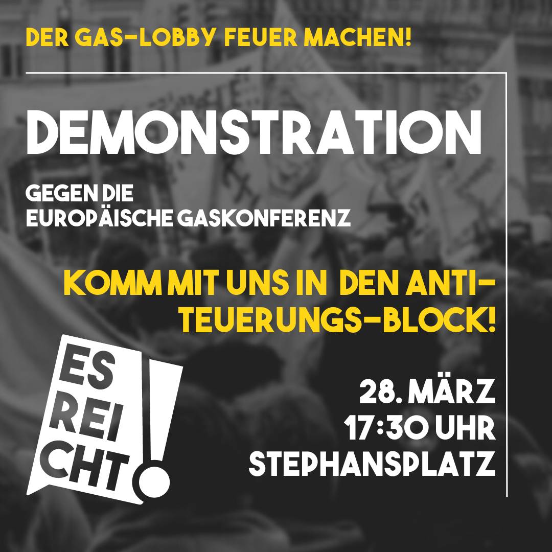 Demo STOPPT DIE GASLOBBY - POWER TO THE PEOPLE